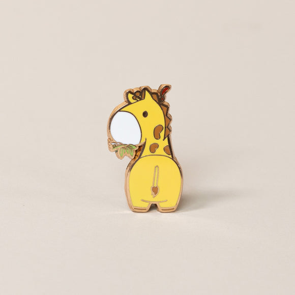 Giraffi Enamel Pin - Eating - Bellzi