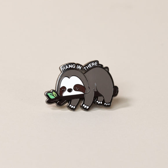 Slothi Enamel Pin - Hang In There - Bellzi