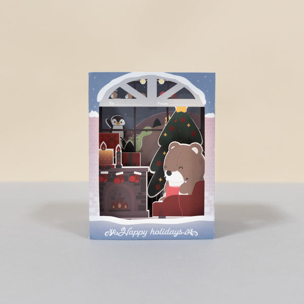 3D Greeting Card - Happy Holidays - Bellzi
